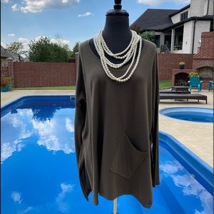 Altar’d State Olive Tunic Sweater